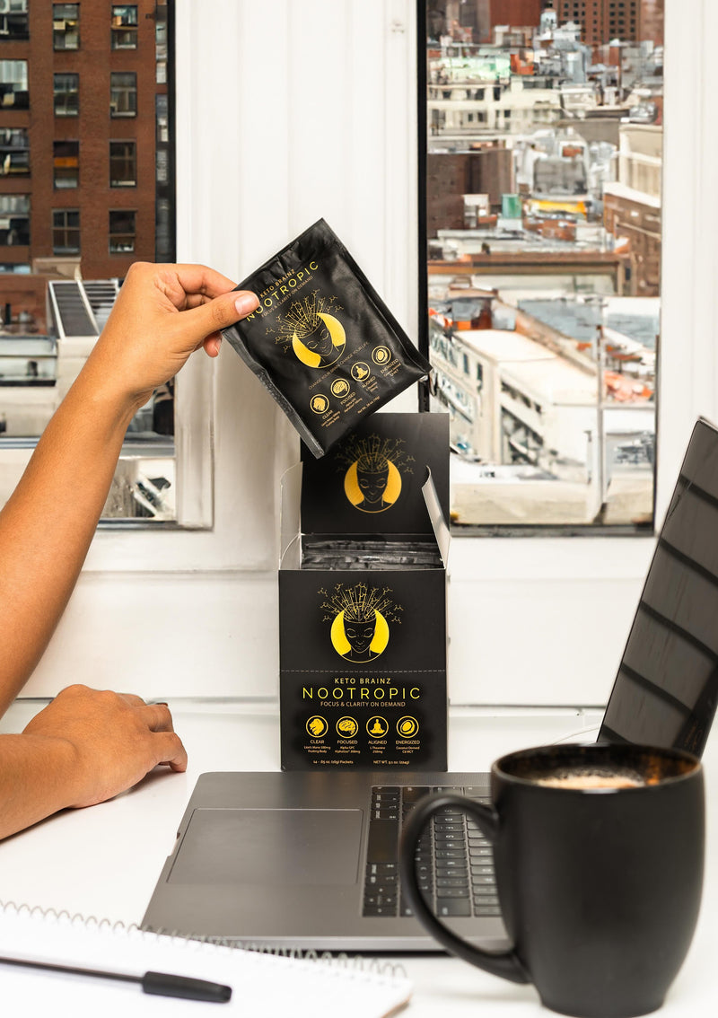 Load image into Gallery viewer, Keto Brainz Nootropics - In Keto Brainz Single Serve Packets - 14ct Box