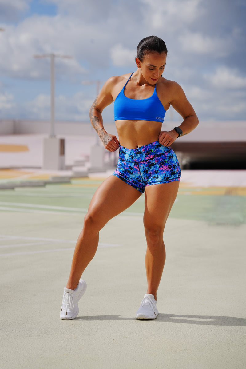 Load image into Gallery viewer, Peachy Athletic - PAW-some Universe Squat-Proof Gym Shorts