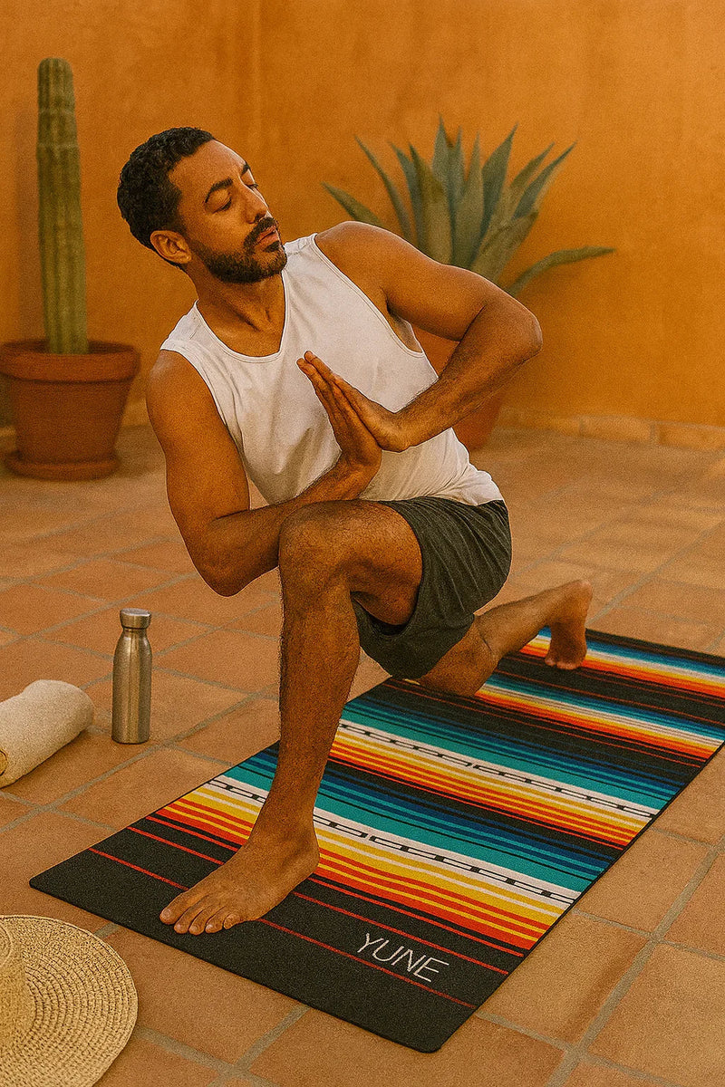 Load image into Gallery viewer, Yune Yoga - Yoga Mat | 6mm Thick | Striped | Non-Slip | Eco Friendly | Yune Yoga | Devo