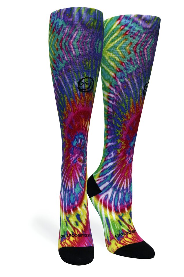 Load image into Gallery viewer, Crazy Compression - Digital-Tie-Dye - (Standard & Extra Wide)