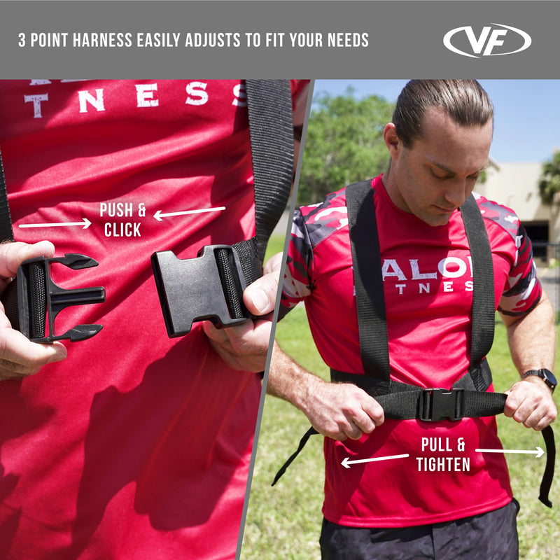 Load image into Gallery viewer, Valor Fitness - Agility Sled Push Pull Drag w/ Shoulder Harness