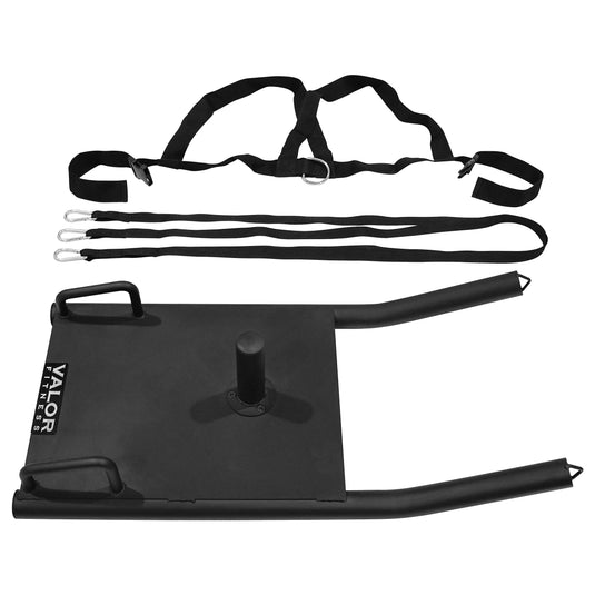 Valor Fitness - Agility Sled Push Pull Drag w/ Shoulder Harness