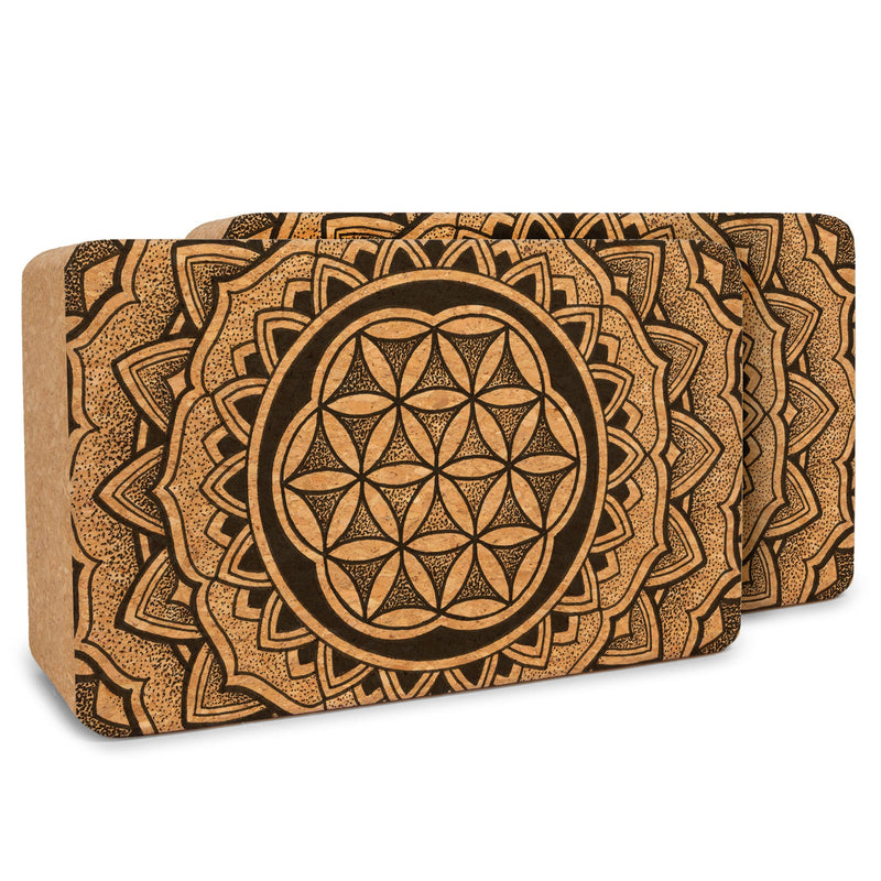 Load image into Gallery viewer, Yoloha Yoga - Artist Cork Yoga Block Set