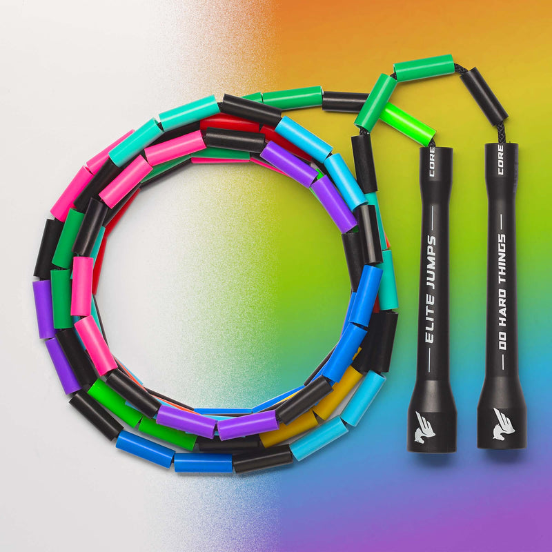 Load image into Gallery viewer, Elite Jumps - Rainbow Redux - 1" Beaded Jump Rope