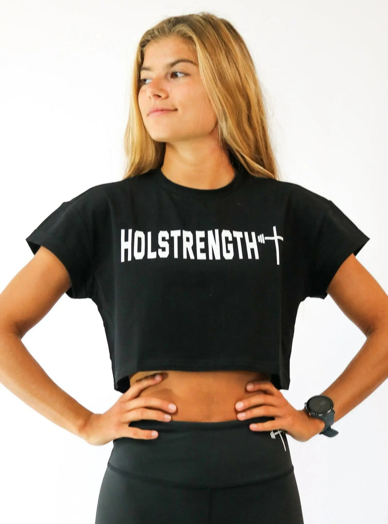 Load image into Gallery viewer, HolStrength - Essential Crop Tee