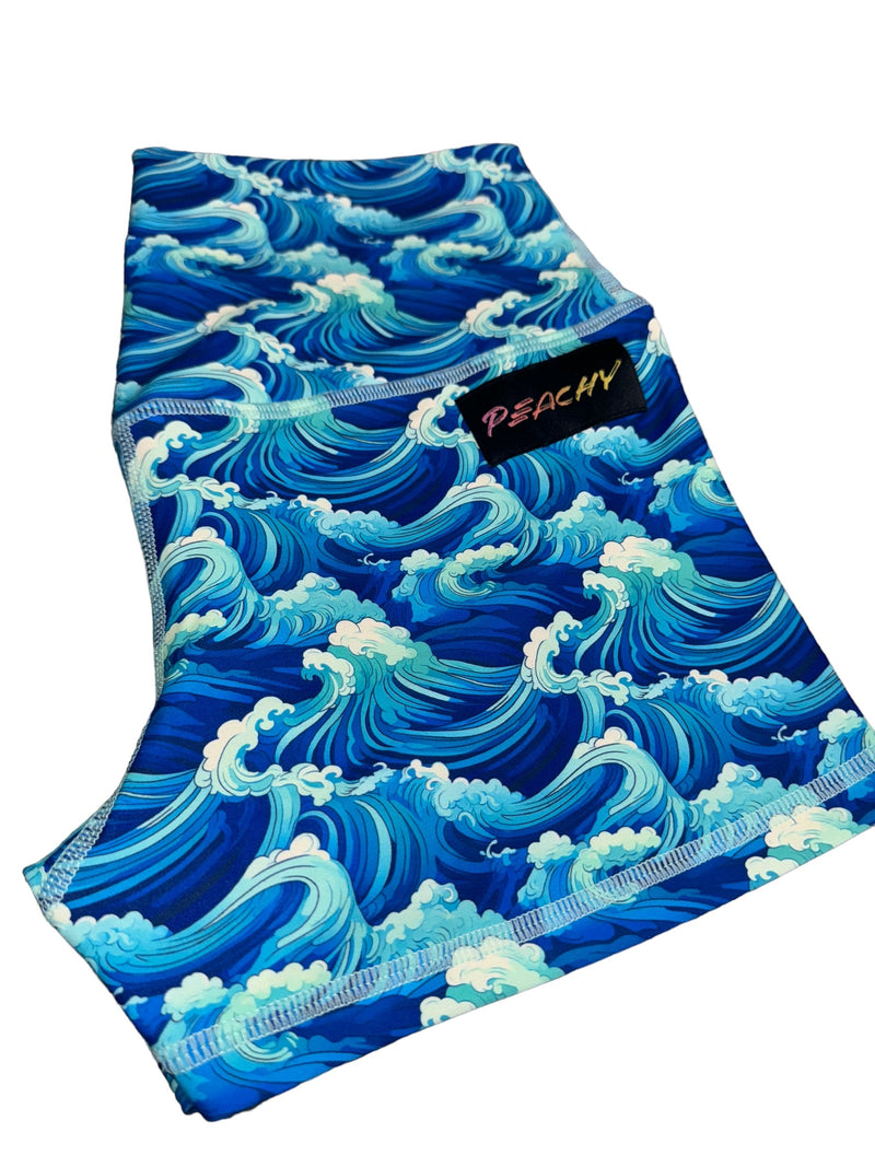 Load image into Gallery viewer, Peachy Athletic - Riptide Squat-Proof Gym Shorts