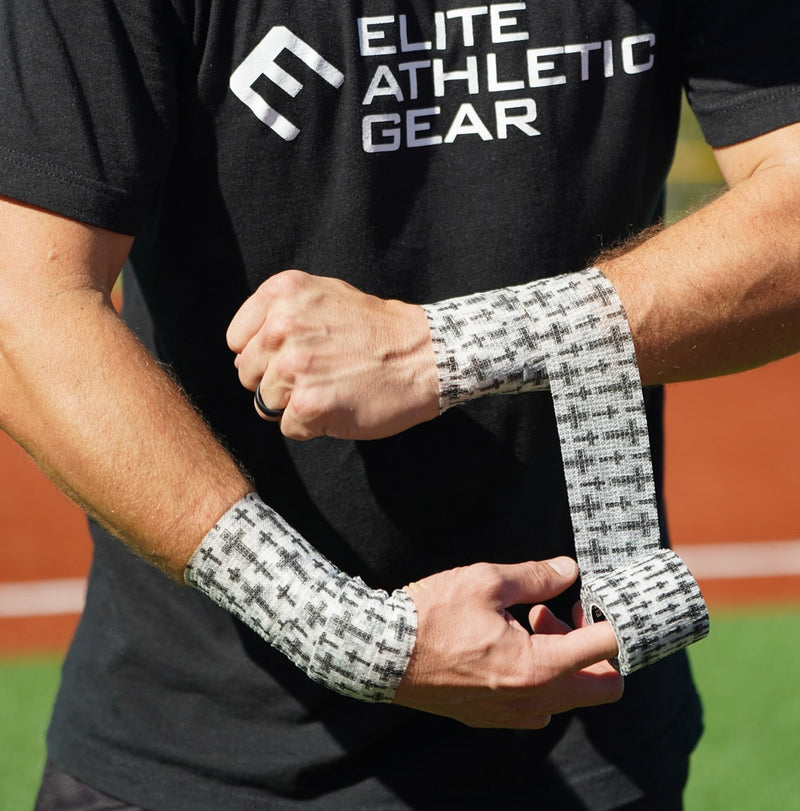 Load image into Gallery viewer, Elite Athletic Gear - Faith Cross White Self Stick Athletic Tape