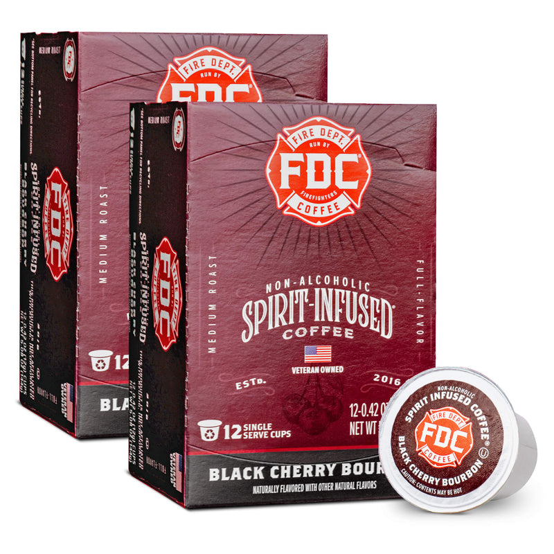 Load image into Gallery viewer, Fire Department Coffee - Black Cherry Bourbon Infused Coffee Pods