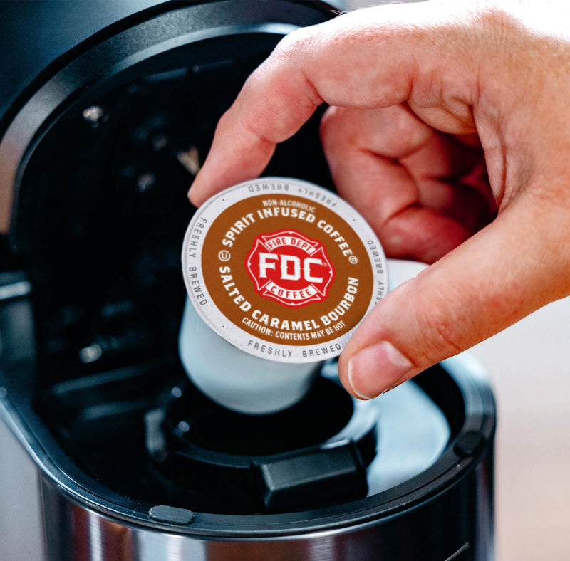 Load image into Gallery viewer, Fire Department Coffee - Salted Caramel Bourbon Infused Coffee Pods