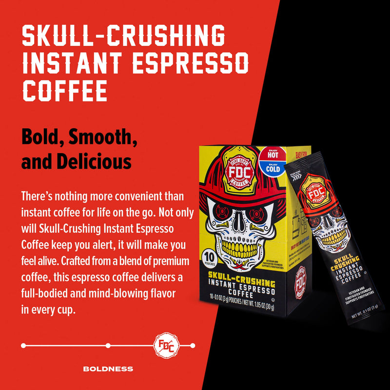 Load image into Gallery viewer, Fire Department Coffee - Skull Crushing Instant Espresso Coffee
