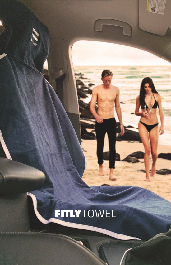Load image into Gallery viewer, Fitly - Towel - Innovative Seat Covers - Blue accents