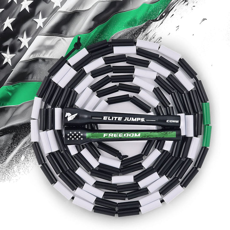 Load image into Gallery viewer, Elite Jumps - FREEDOM - USA Flag Beaded Jump Rope