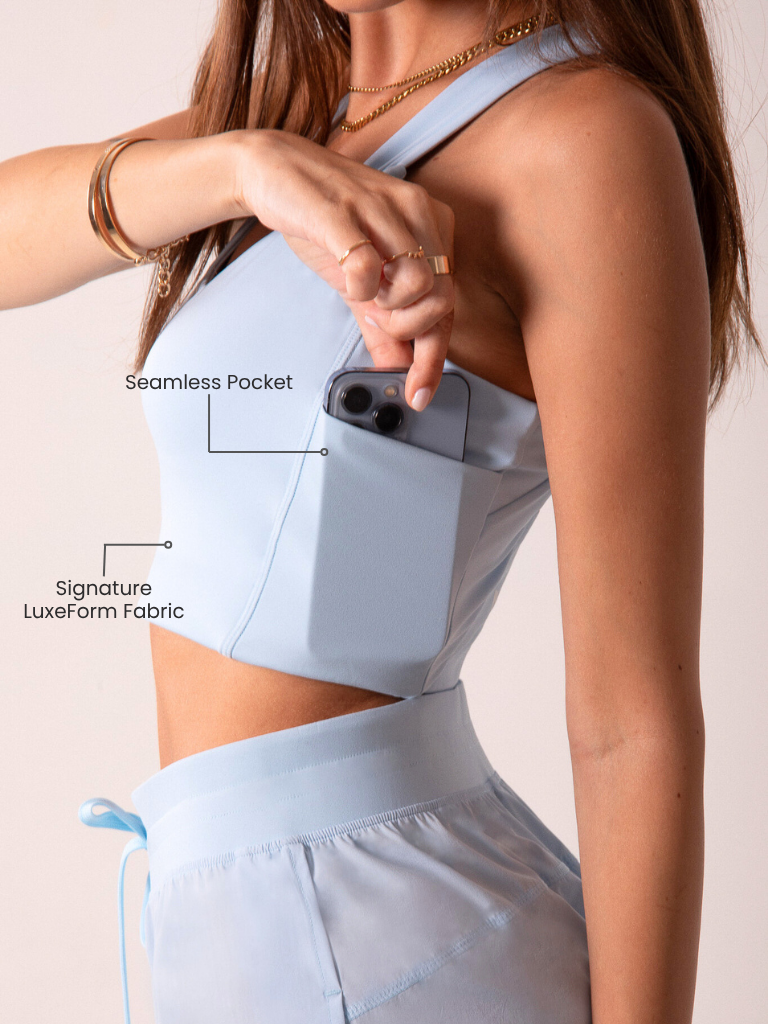 Load image into Gallery viewer, Runner's Athletics - LuxeForm Functional Tank Baby Blue