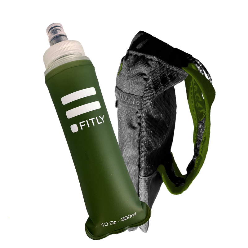 Load image into Gallery viewer, FITLY - FLASK HOLDER - Handheld Running Flask Carrier (Flask Included) - Soft Flask