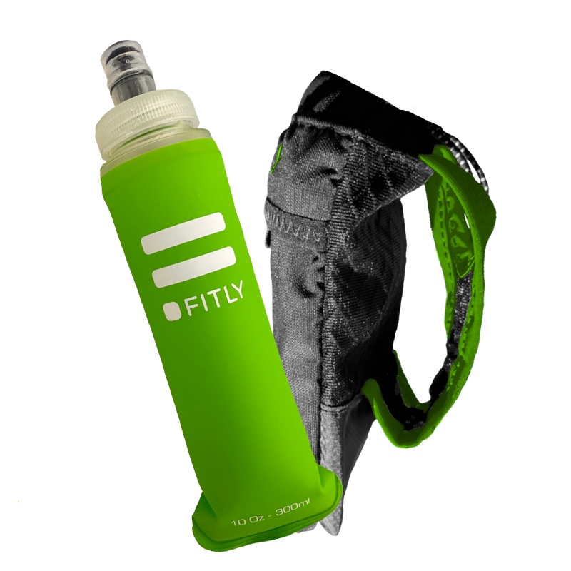 Load image into Gallery viewer, FITLY - FLASK HOLDER - Handheld Running Flask Carrier (Flask Included) - Soft Flask