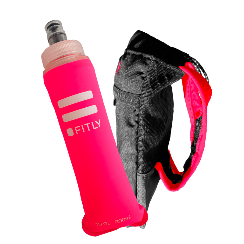Load image into Gallery viewer, FITLY - FLASK HOLDER - Handheld Running Flask Carrier (Flask Included) - Soft Flask