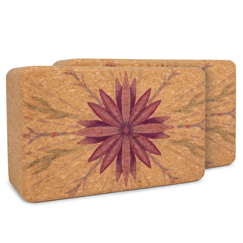 Load image into Gallery viewer, Yoloha Yoga - Artist Cork Yoga Block Set