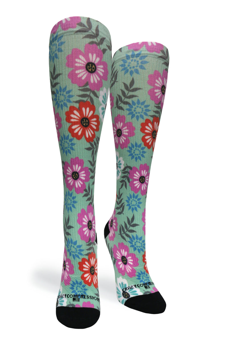 Load image into Gallery viewer, Crazy Compression - Floral Details - (Standard & Extra Wide)
