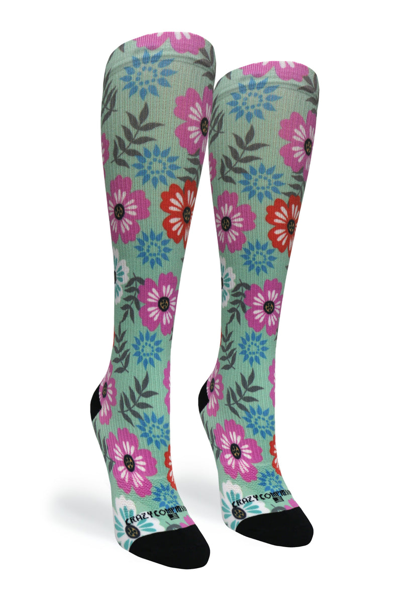 Load image into Gallery viewer, Crazy Compression - Floral Details - (Standard & Extra Wide)