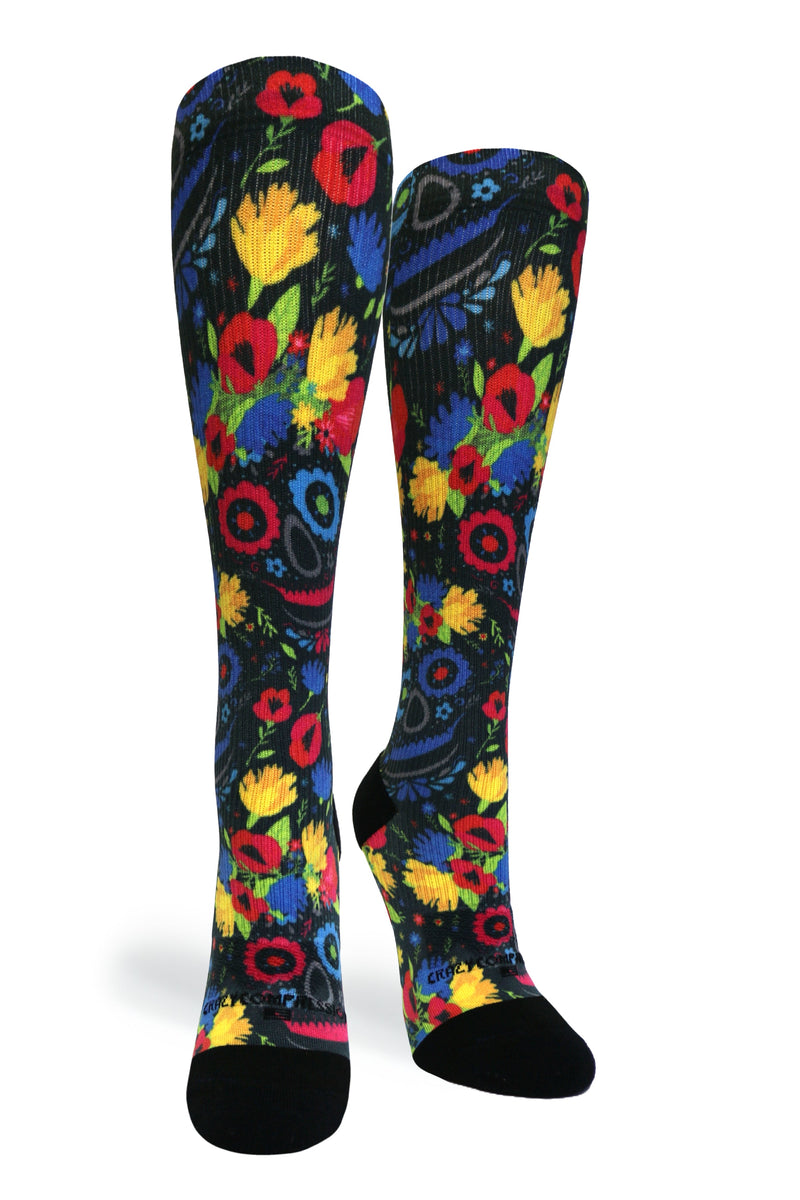 Load image into Gallery viewer, Crazy Compression - Flower Faces - (Standard & Extra Wide)