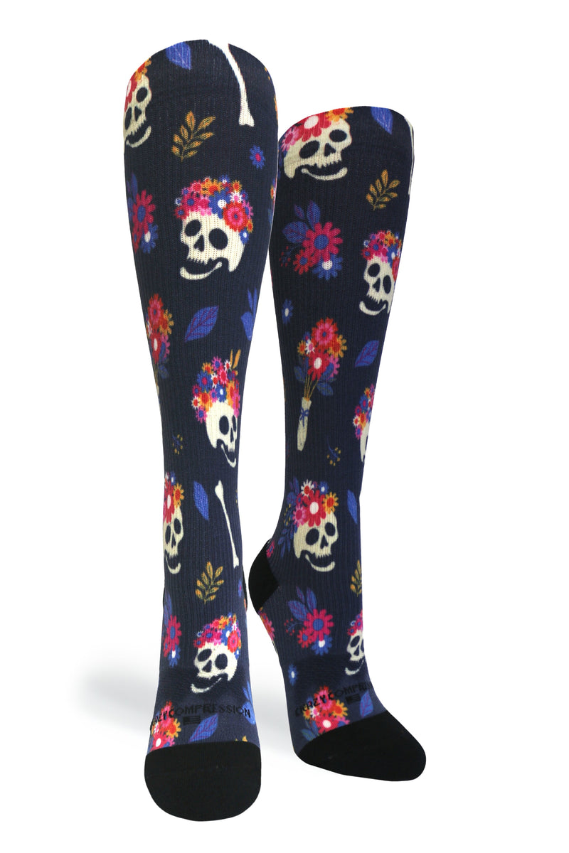 Load image into Gallery viewer, Crazy Compression - Flower Hair - (Standard & Extra Wide)