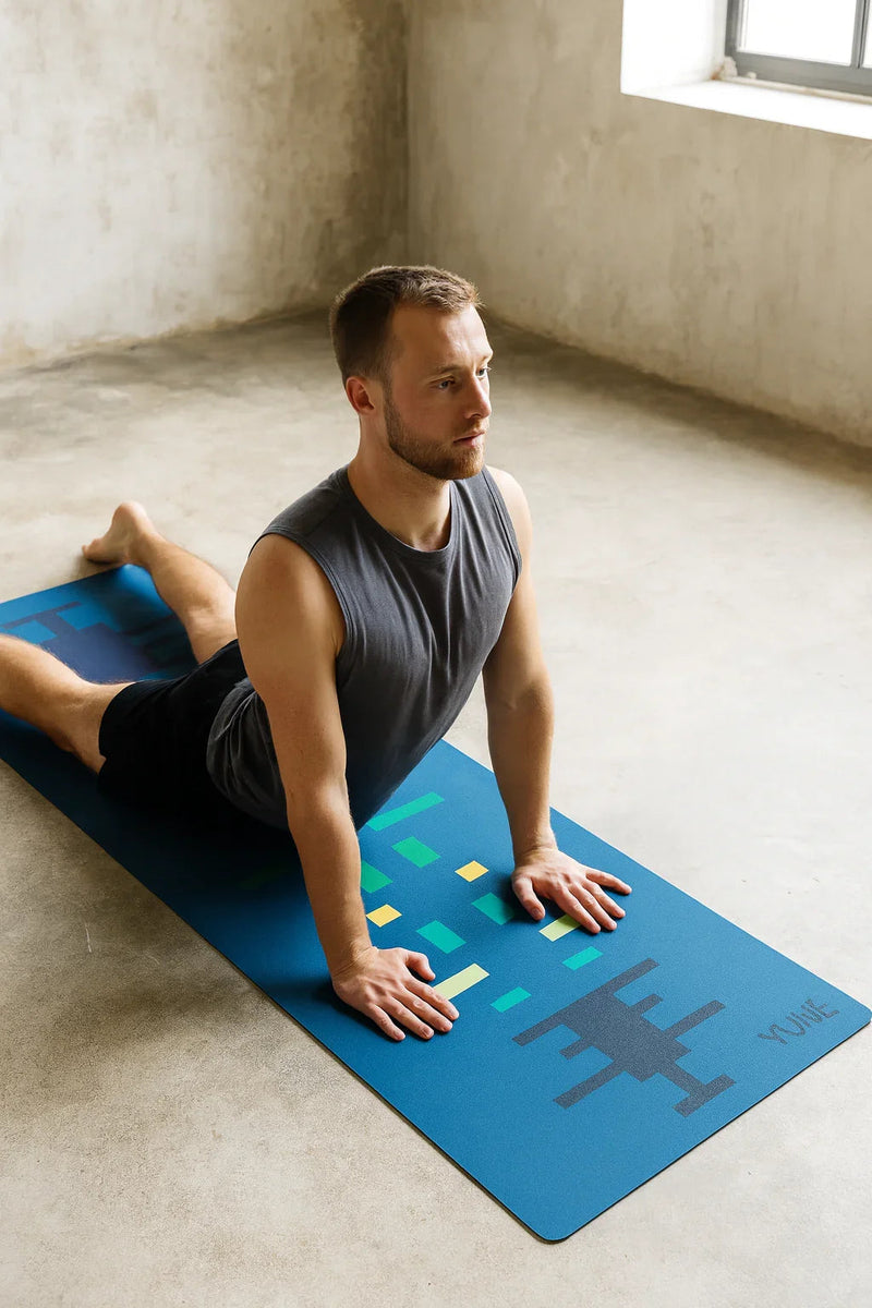 Load image into Gallery viewer, Yune Yoga - Blue Rush Flow — MN25 6mm Non-Slip Yoga Mat