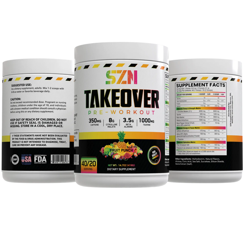 Load image into Gallery viewer, Szn Supplements - Takeover Pre Workout
