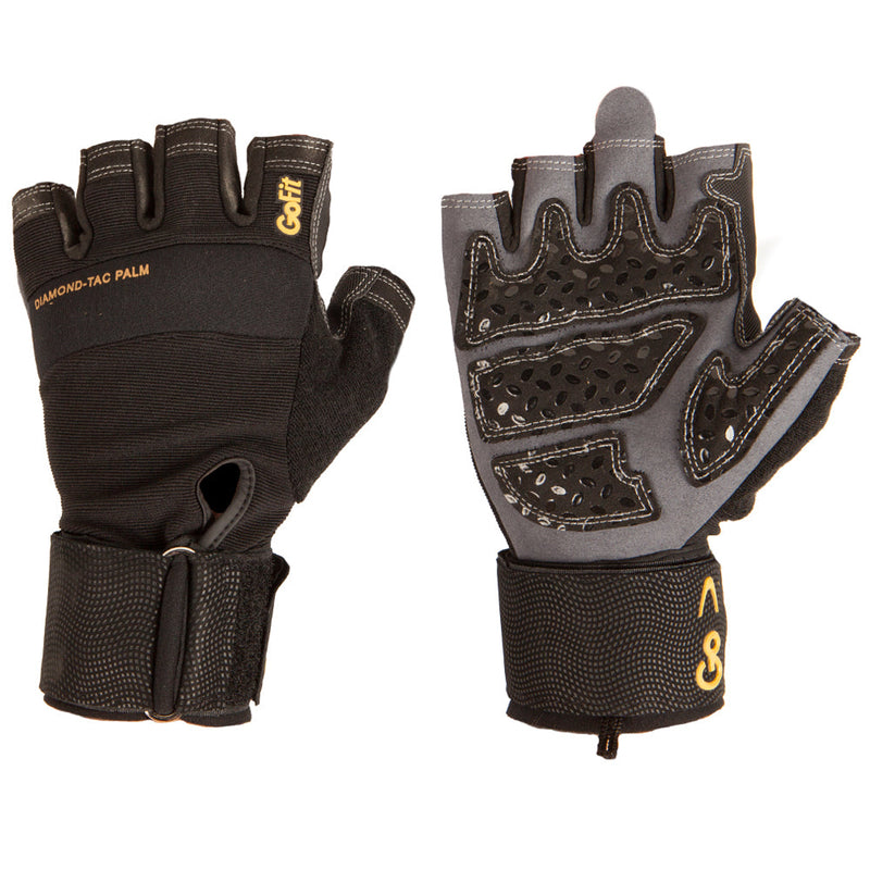 Load image into Gallery viewer, GoFit - Diamond-Tac Wrist Wrap Gloves
