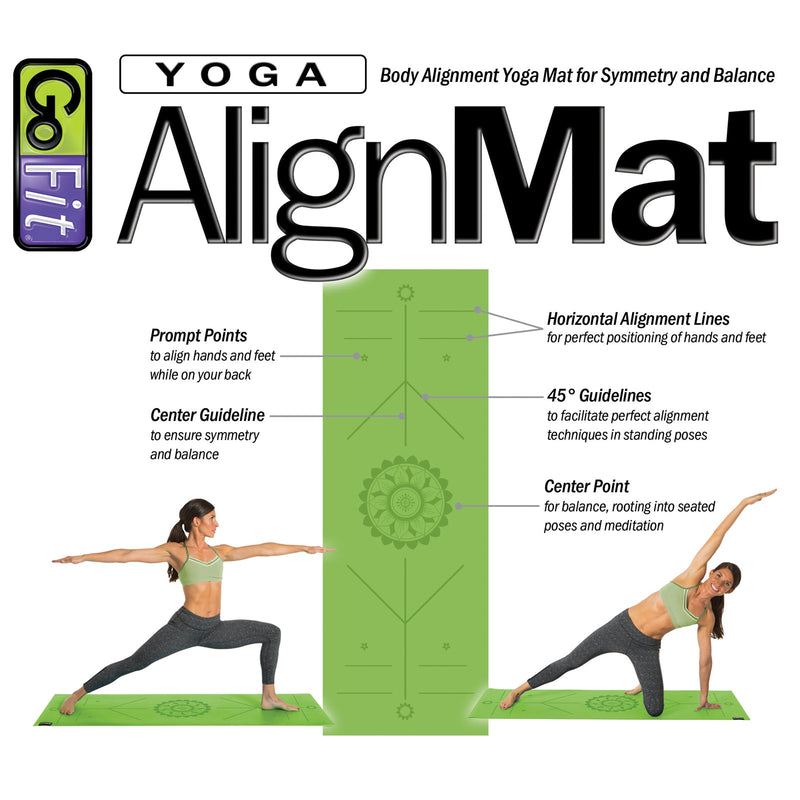 Load image into Gallery viewer, GoFit - Yoga AlignMat™ - Green