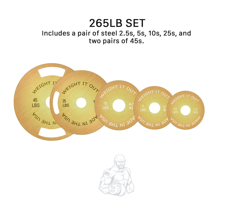 Load image into Gallery viewer, Weight It Out - Solid Steel Calibrated Weight Plate Sets
