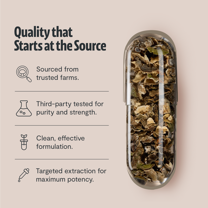 Load image into Gallery viewer, FreshCap Mushrooms - Organic Turkey Tail Mushroom Capsules