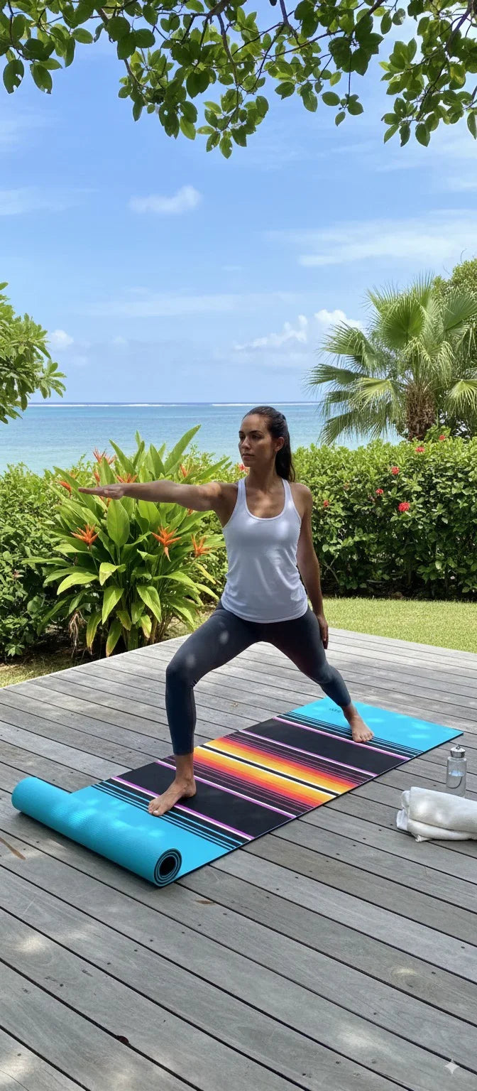 Load image into Gallery viewer, Yune Yoga - Yoga Mat | 6mm Thick | Blue | Non-Slip | Eco Friendly | Yune Yoga | Horatio