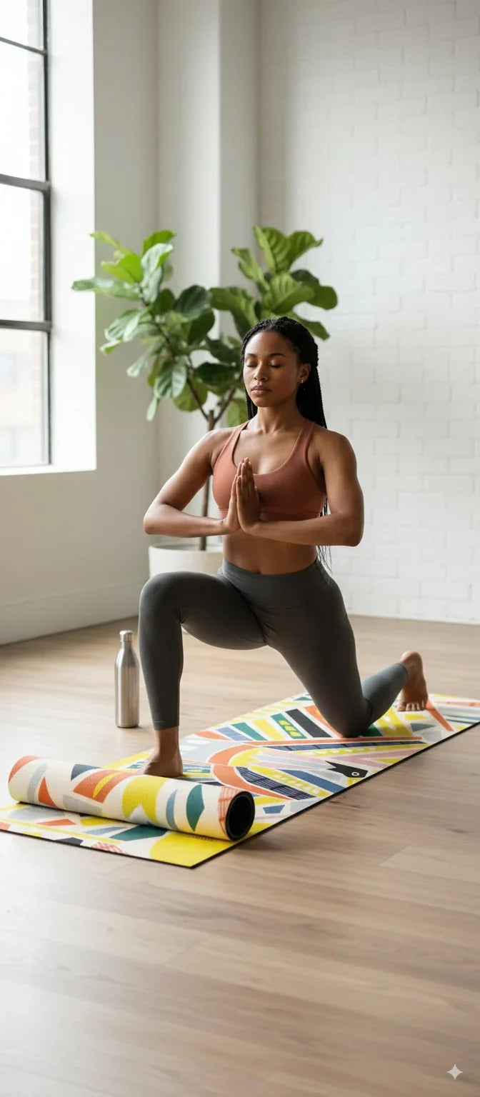 Load image into Gallery viewer, Yune Yoga - Leah Duncan Bird Yoga Mat – 6mm Eco-Friendly, Artistic Non-Slip Mat for All Yoga Styles