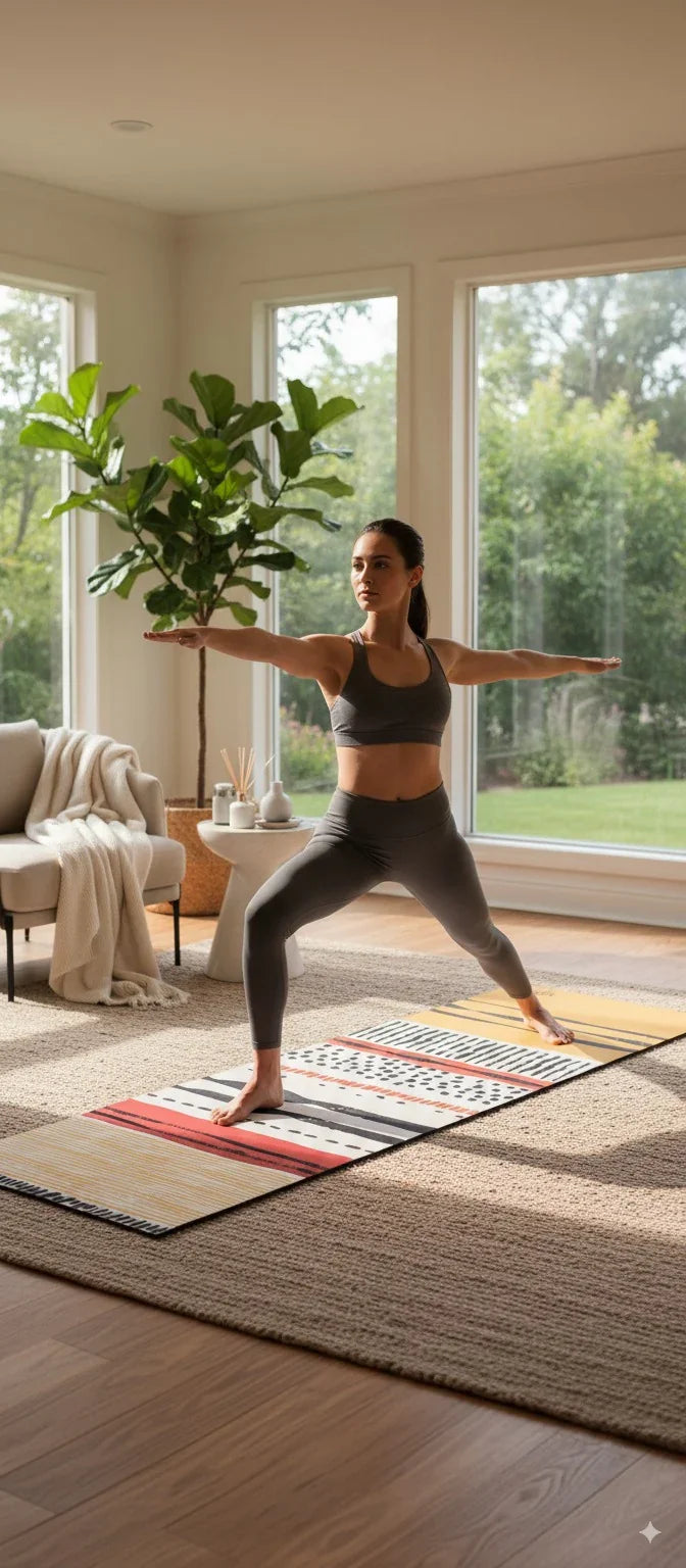 Load image into Gallery viewer, Yune Yoga - Yoga Mat | 6mm Thick | Orange | Non-Slip | Eco Friendly | Yune Yoga | Leo