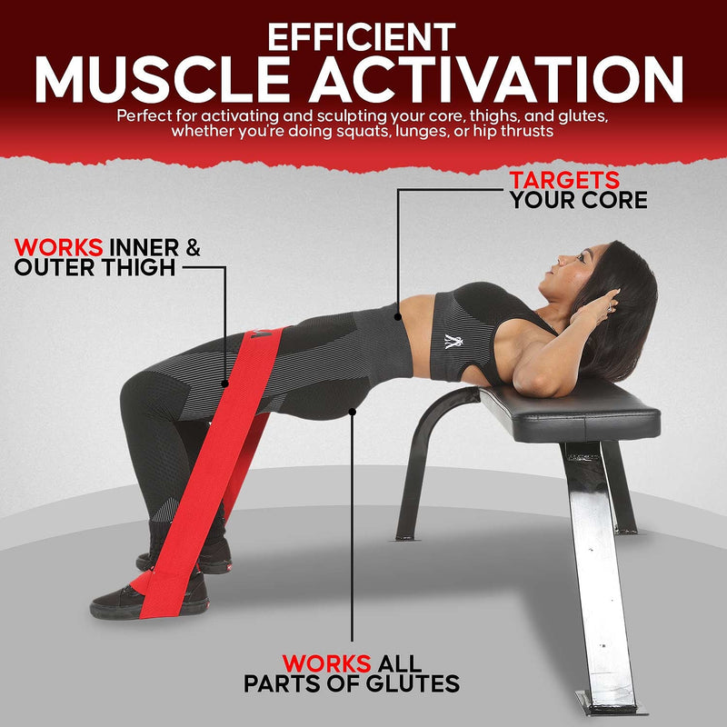 Load image into Gallery viewer, The X Bands - Glutezilla Patented Hip Thrust Glute Workout Resistance Band