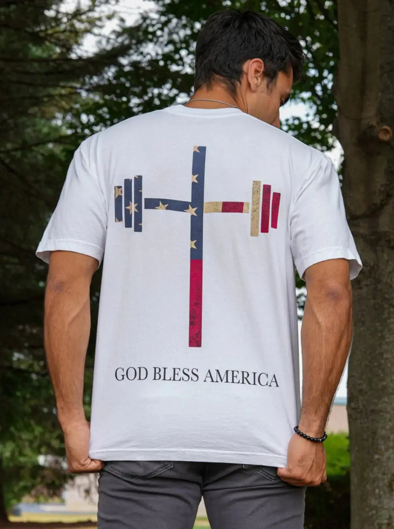 Load image into Gallery viewer, HolStrength - God Bless America Tee