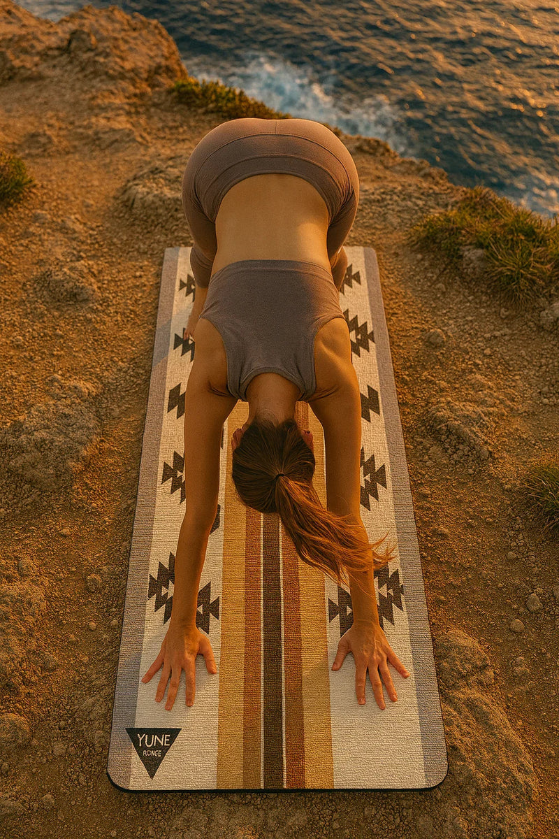 Load image into Gallery viewer, Yune Yoga - Yoga Mat | 6mm Thick | Tan | Non-Slip | Eco Friendly | Yune Yoga | Bear Creek Sand