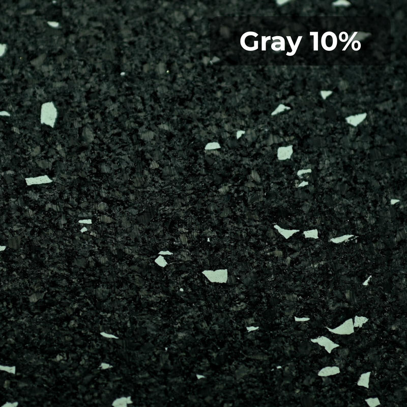 Load image into Gallery viewer, Gray 10% rubber flooring swatch