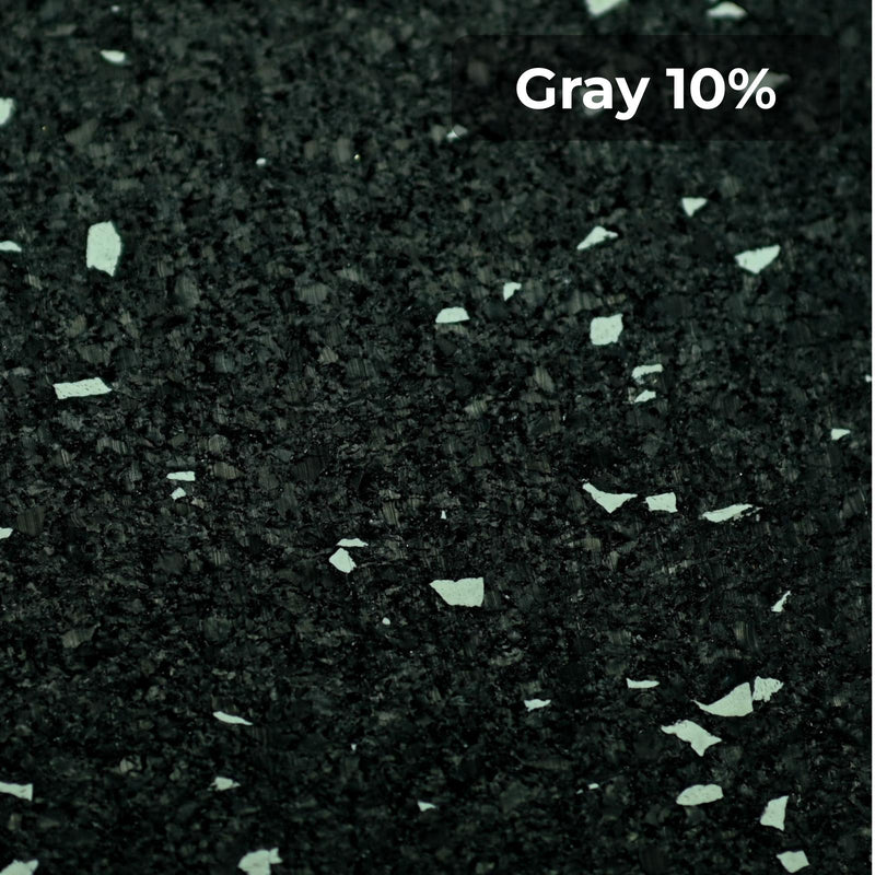 Load image into Gallery viewer, Gray 10% rubber flooring swatch