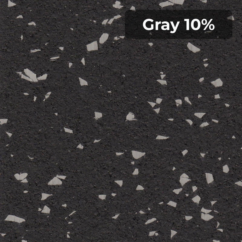 Load image into Gallery viewer, Gray 10% rubber flooring swatch