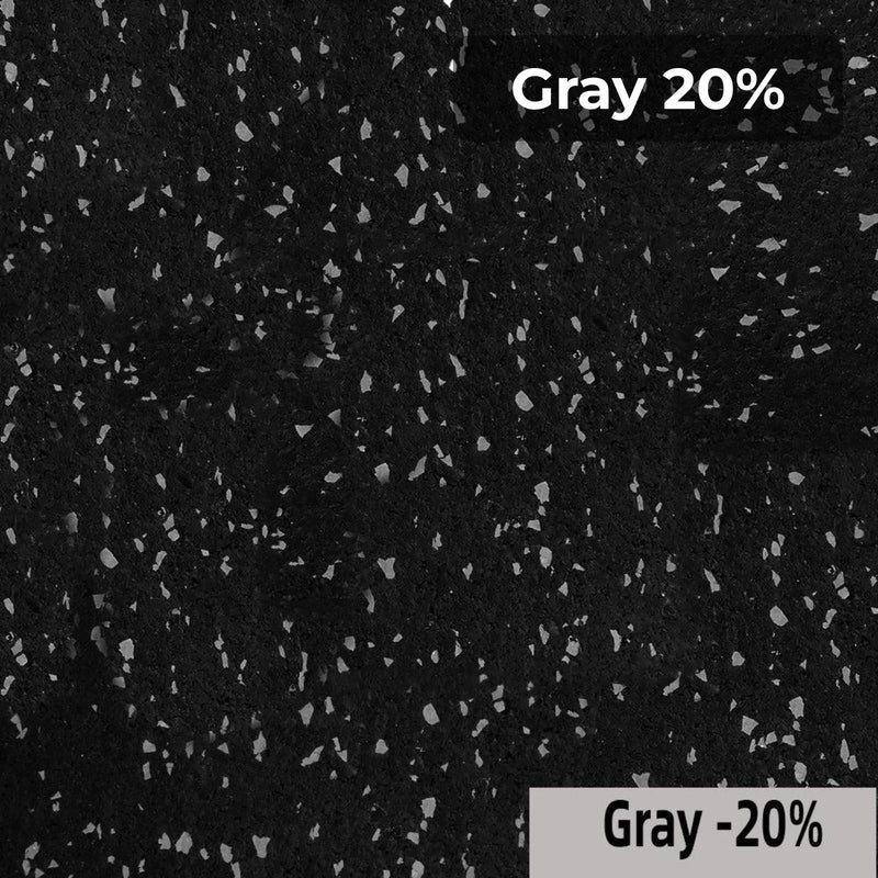 Load image into Gallery viewer, Gray 20% rubber flooring swatch