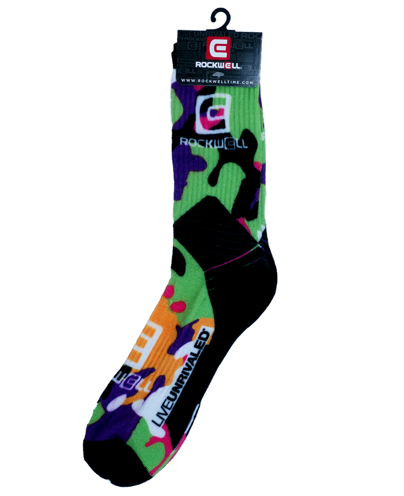 Load image into Gallery viewer, Rockwell Time - Green Camo Socks