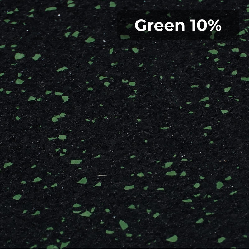 Load image into Gallery viewer, Green 10% rubber flooring swatch