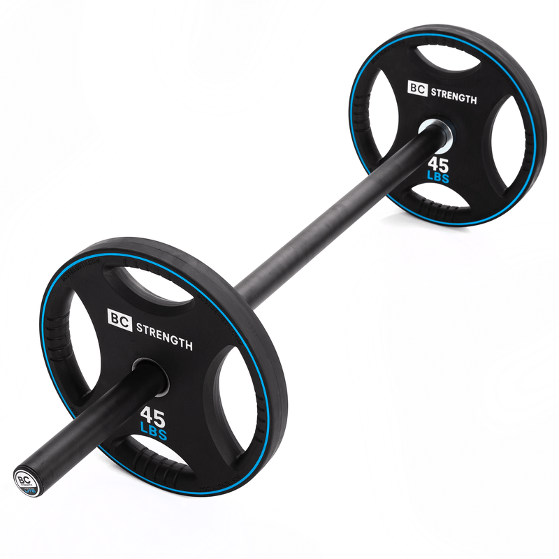 Load image into Gallery viewer, BC Strength - Thruster Bar Lite + 45lb Weight Plates