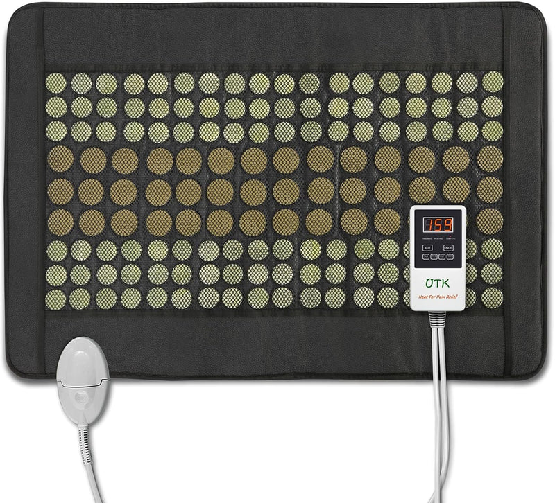 Load image into Gallery viewer, iReliev - Far Infrared Natural Jade and Tourmaline Heating Pad, 31" x 21"