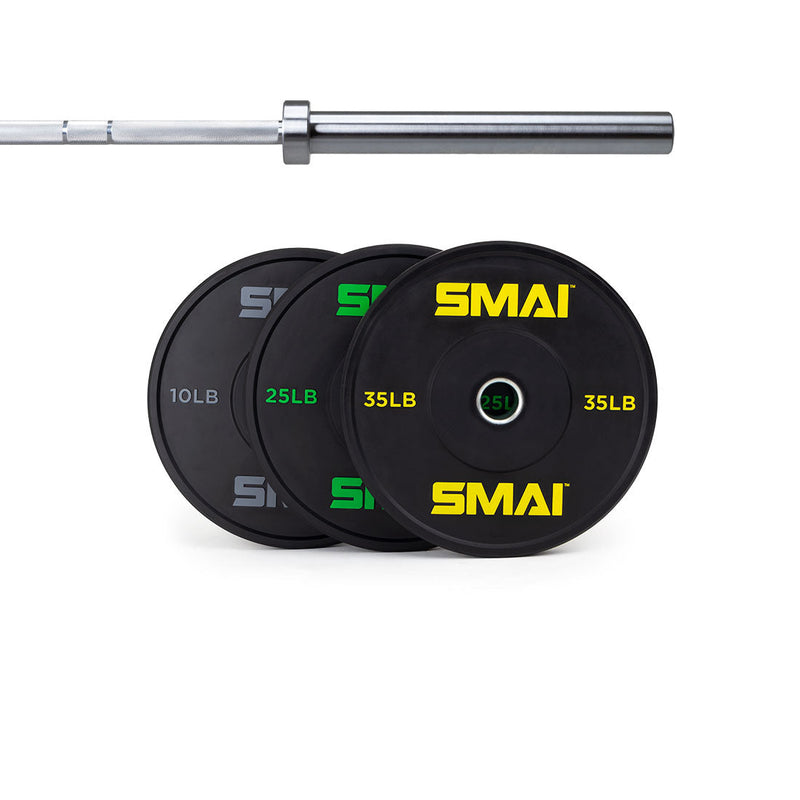 Load image into Gallery viewer, SMAI - 140lb Weight Lifting Package with Barbell