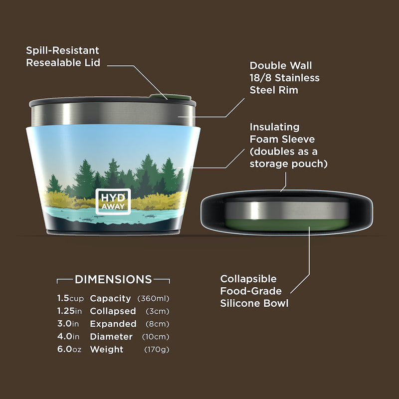 Load image into Gallery viewer, Hydaway - Collapsible Insulated Bowl | 1.5-Cup