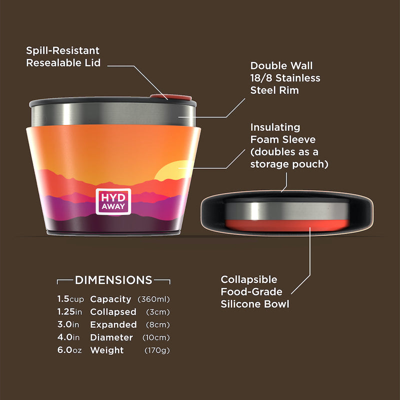 Load image into Gallery viewer, Hydaway - Collapsible Insulated Bowl | 1.5-Cup