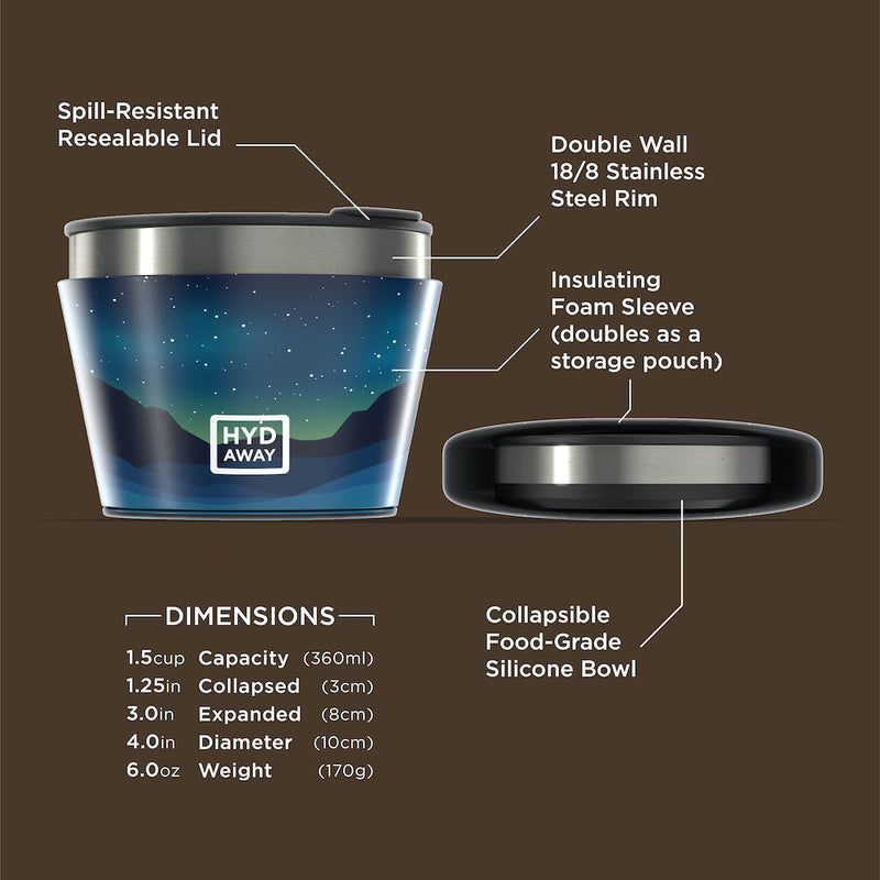 Load image into Gallery viewer, Hydaway - Collapsible Insulated Bowl | 1.5-Cup