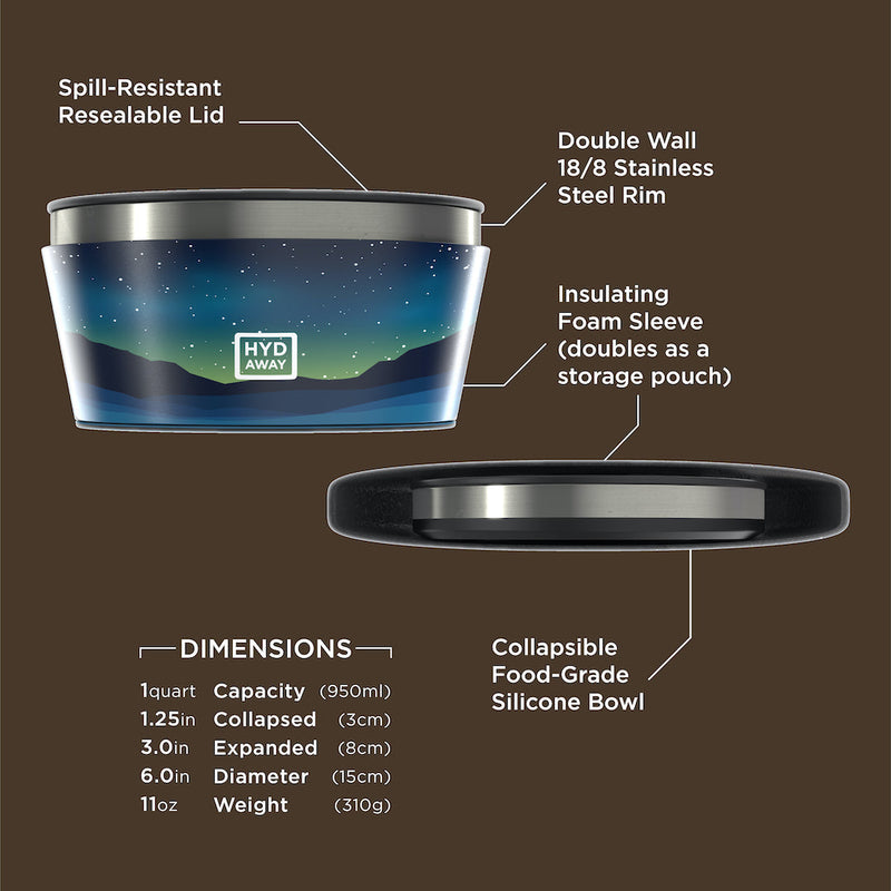 Load image into Gallery viewer, Hydaway - Collapsible Insulated Bowl | 1-Quart